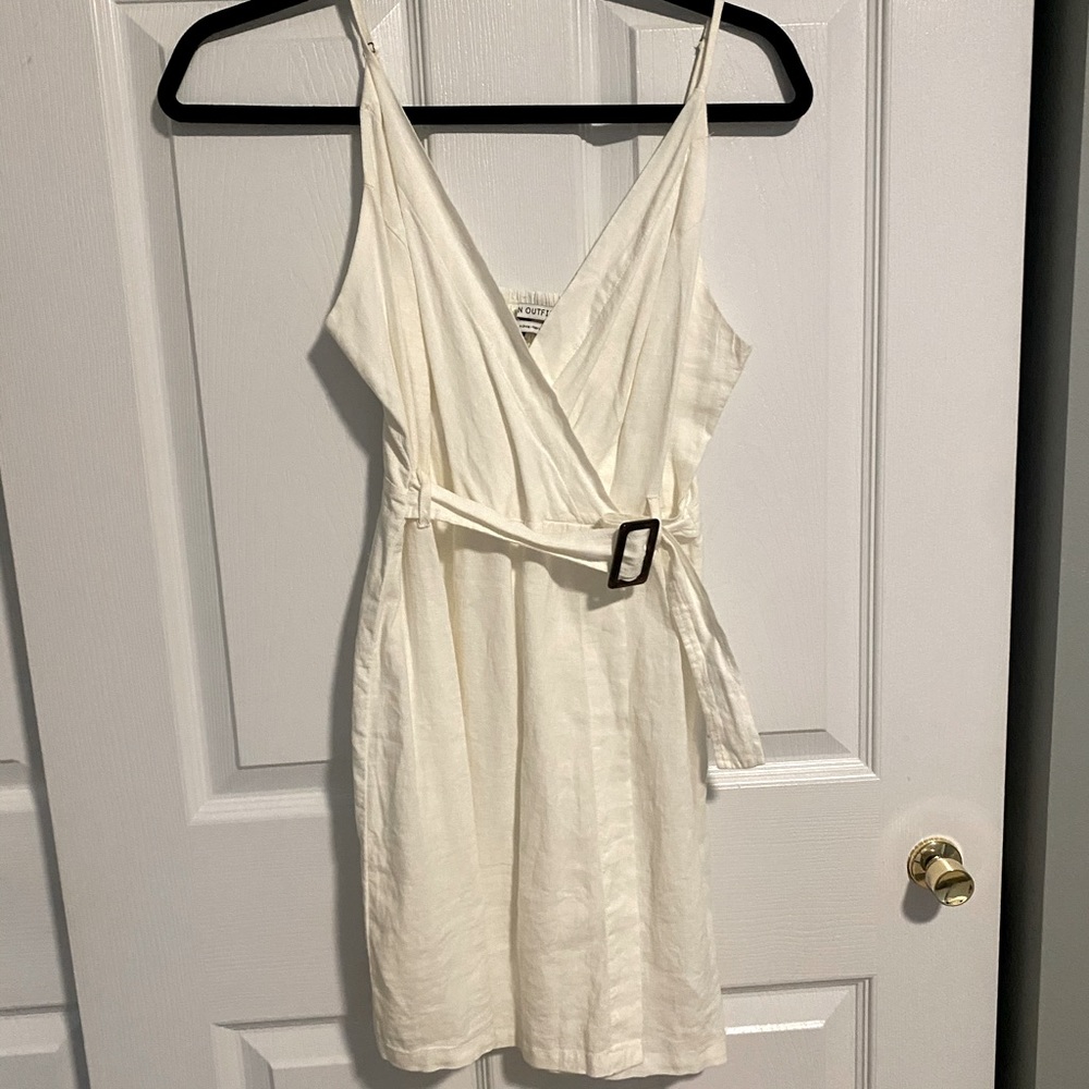 Urban Outfitters White Linen Dress